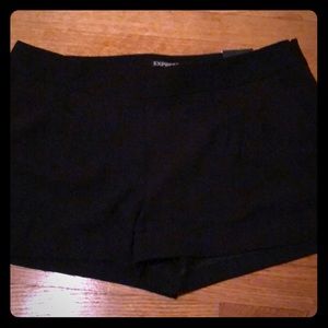 Black Express Shorts with side zipper, size 12
